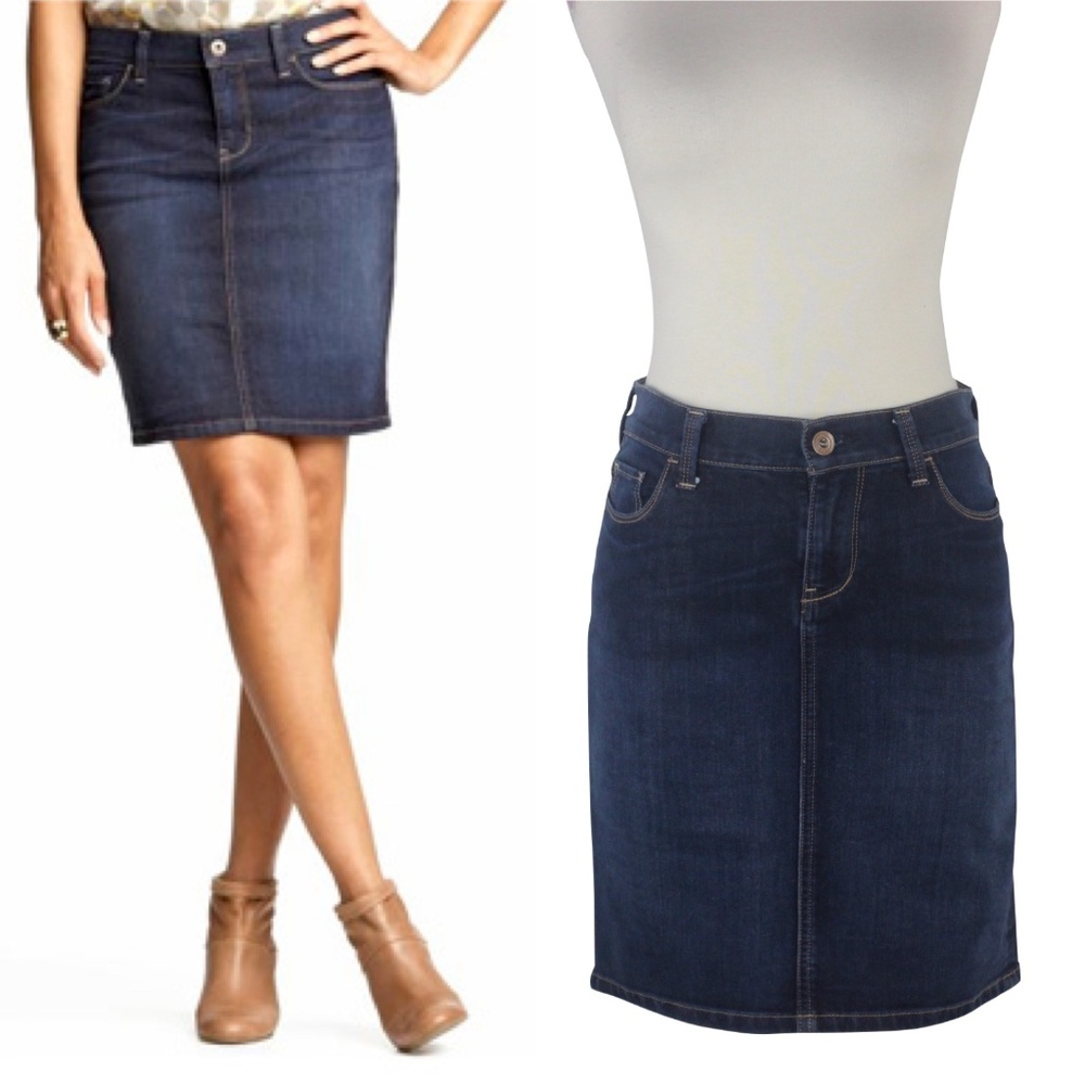 Banana Republic Pencil Jean Skirt Denim Short - 26